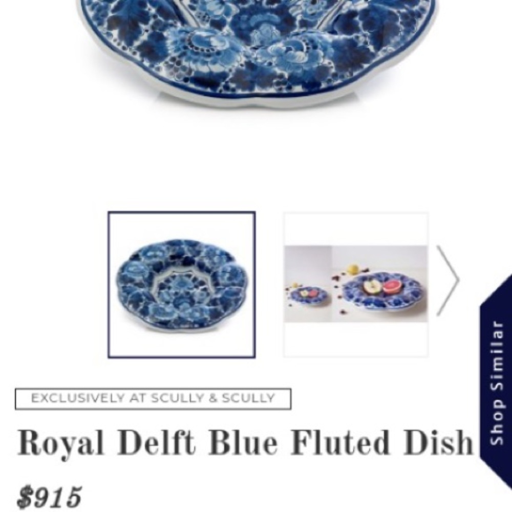Royal Delft Blue Fluted Plate